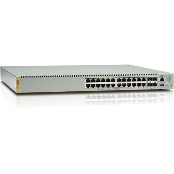 Allied Telesis L3 Stackable Switch, 24X 10/100/1000-T Poe+, 4X Sfp+ Ports And Dual AT-X510-28GPX-50
